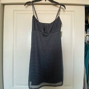 Black/Grey Checkered Dress